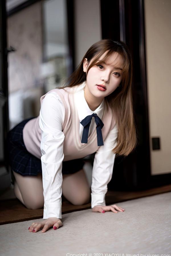 豆瓣酱   XiaoYu语画界 943 豆瓣酱：职业装制服诱惑，超薄肉丝白衬衫大尺度写真第28张图片