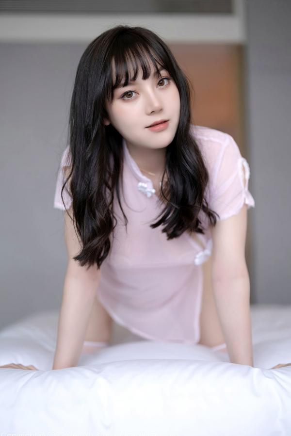豆瓣酱   XiaoYu语画界-761-豆瓣酱-粉色轻透服饰白丝袜-精选私房照-性感女神浴室诱惑大尺度-2022.04.20第15张图片