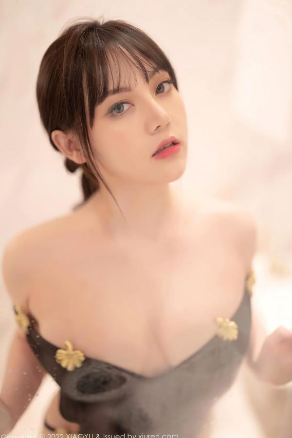 豆瓣酱   XiaoYu语画界-761-豆瓣酱-粉色轻透服饰白丝袜-精选私房照-性感女神浴室诱惑大尺度-2022.04.20第71张图片