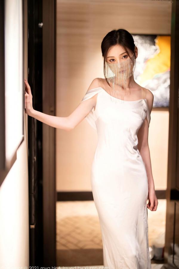 小夕juju   MyGirl美媛馆-552-小夕Juju-纯白新娘礼服诱惑写真，修长美腿演绎极致丝袜视觉盛宴，江浙沪旅拍唯美浪漫风格第5张图片