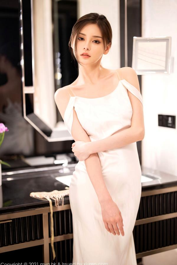 小夕juju   MyGirl美媛馆-552-小夕Juju-纯白新娘礼服诱惑写真，修长美腿演绎极致丝袜视觉盛宴，江浙沪旅拍唯美浪漫风格第29张图片
