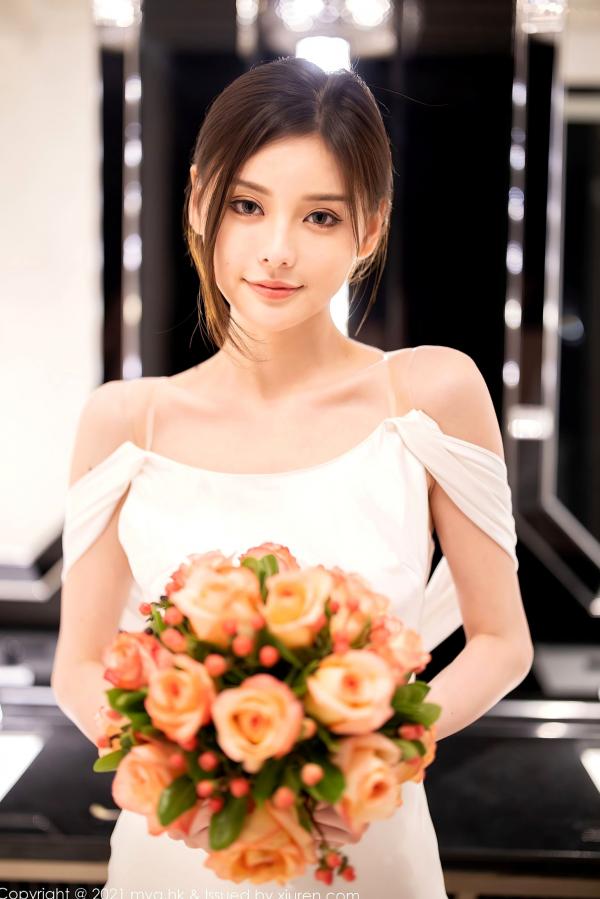 小夕juju   MyGirl美媛馆-552-小夕Juju-纯白新娘礼服诱惑写真，修长美腿演绎极致丝袜视觉盛宴，江浙沪旅拍唯美浪漫风格第53张图片