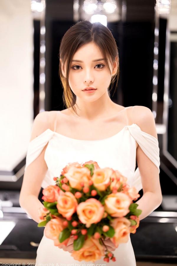 小夕juju   MyGirl美媛馆-552-小夕Juju-纯白新娘礼服诱惑写真，修长美腿演绎极致丝袜视觉盛宴，江浙沪旅拍唯美浪漫风格第54张图片