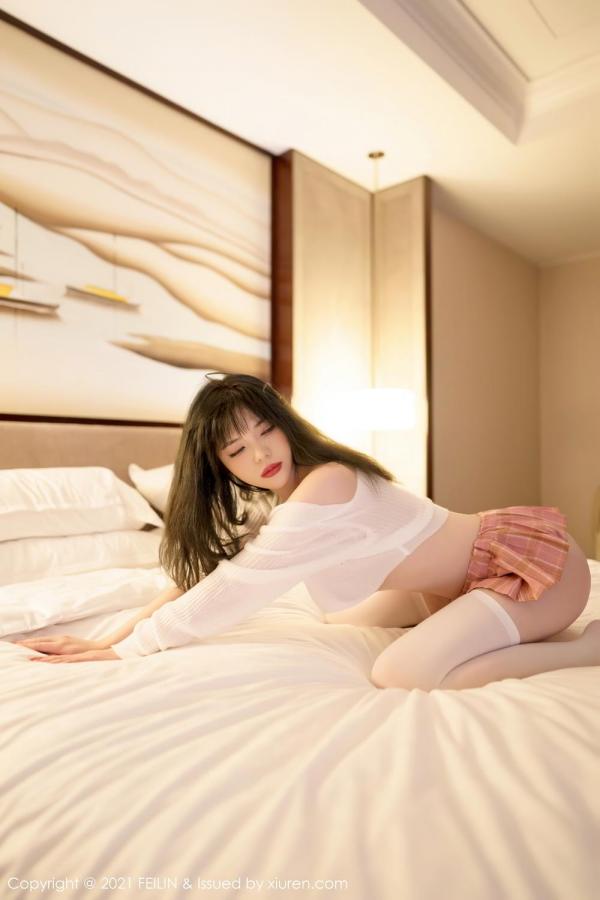 Arude薇薇  模特Arude薇薇 清纯格子裙系列第48张图片
