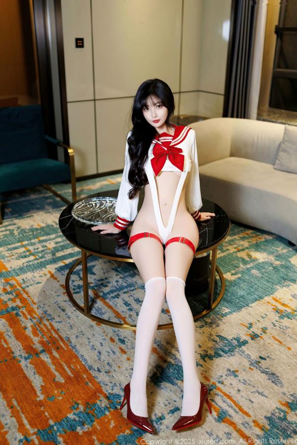 林星阑   【秀人网】林星阑：极致诱惑水手制服与唯美蕾丝内衣，绝美私房大尺度写真，尽显迷人魅力第2张图片