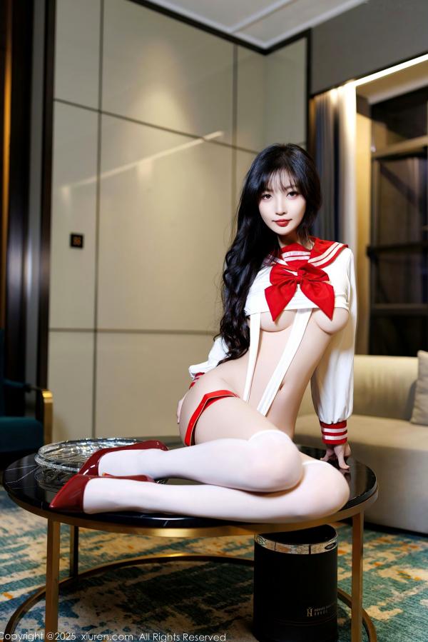 林星阑   【秀人网】林星阑：极致诱惑水手制服与唯美蕾丝内衣，绝美私房大尺度写真，尽显迷人魅力第6张图片