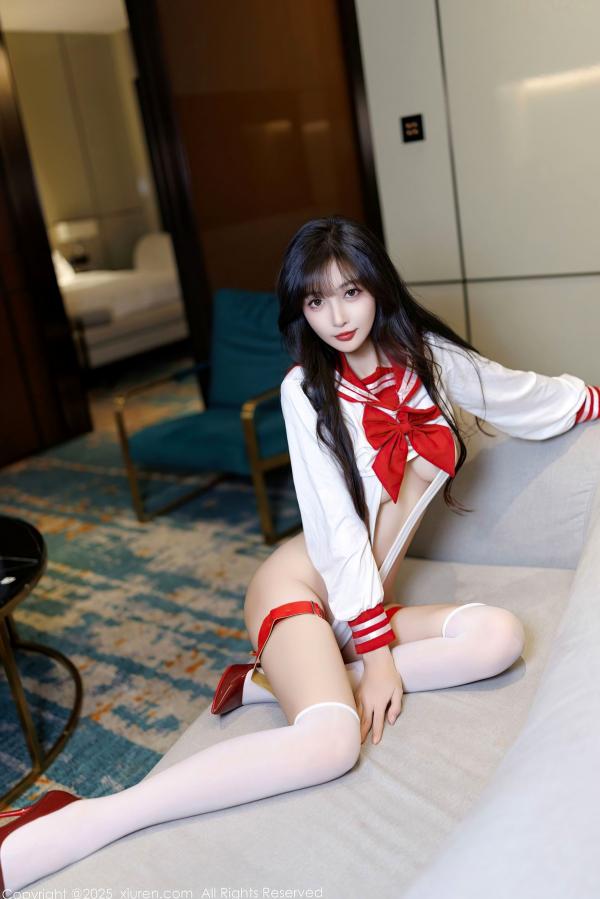 林星阑   【秀人网】林星阑：极致诱惑水手制服与唯美蕾丝内衣，绝美私房大尺度写真，尽显迷人魅力第21张图片