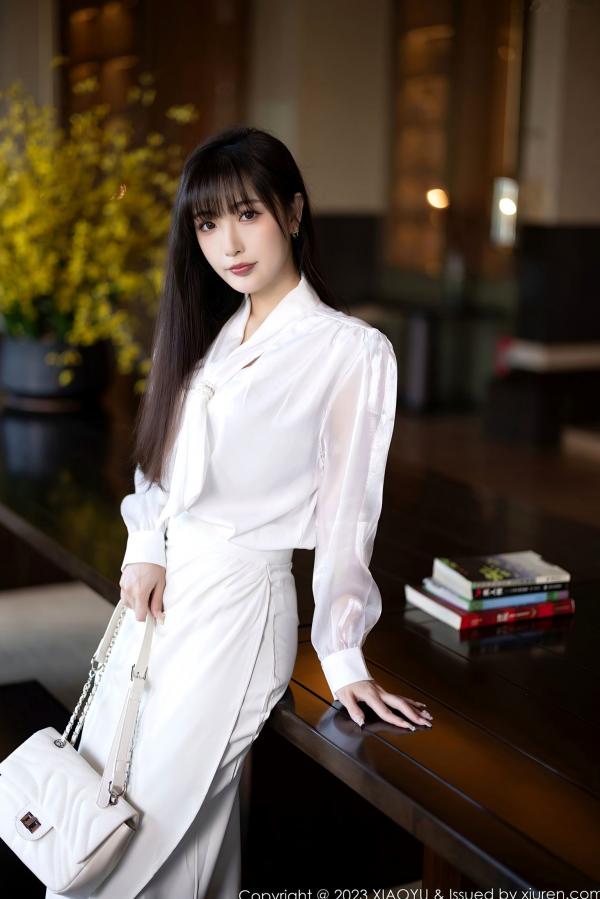 林星阑   XiaoYu语画界-1088-林星阑-室内私房诱惑-白色连衣长裙与性感内衣-气质御女郎写真-2023.08.09第2张图片