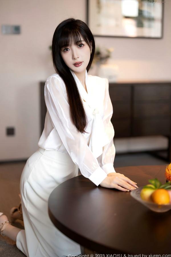 林星阑   XiaoYu语画界-1088-林星阑-室内私房诱惑-白色连衣长裙与性感内衣-气质御女郎写真-2023.08.09第22张图片