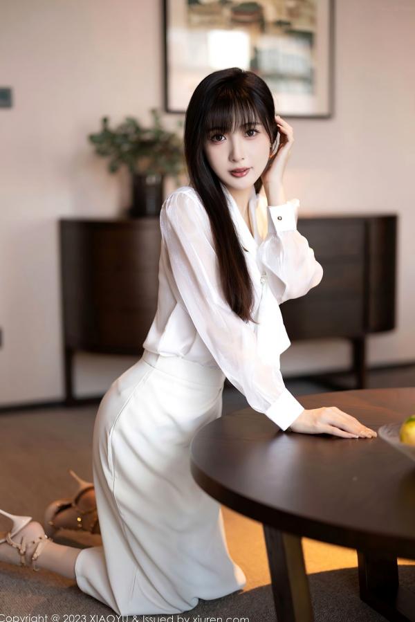 林星阑   XiaoYu语画界-1088-林星阑-室内私房诱惑-白色连衣长裙与性感内衣-气质御女郎写真-2023.08.09第23张图片