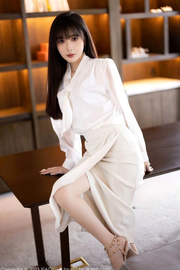林星阑   XiaoYu语画界-1088-林星阑-室内私房诱惑-白色连衣长裙与性感内衣-气质御女郎写真-2023.08.09第29张图片