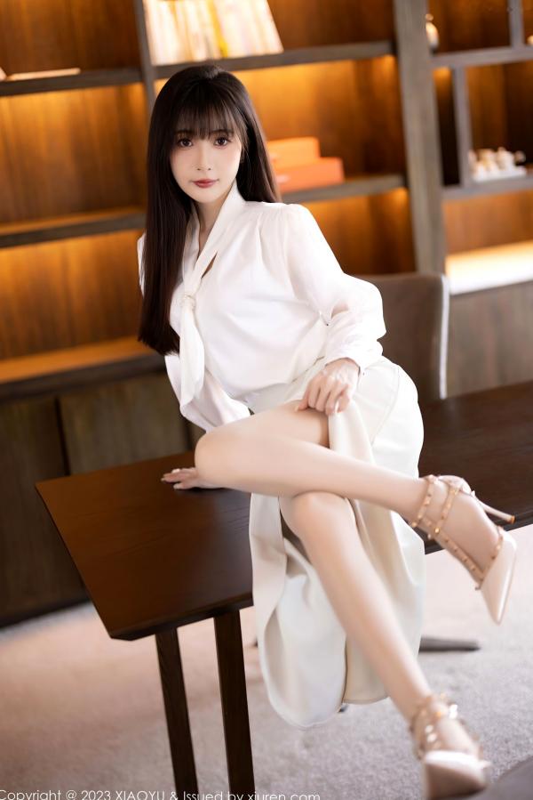 林星阑   XiaoYu语画界-1088-林星阑-室内私房诱惑-白色连衣长裙与性感内衣-气质御女郎写真-2023.08.09第31张图片