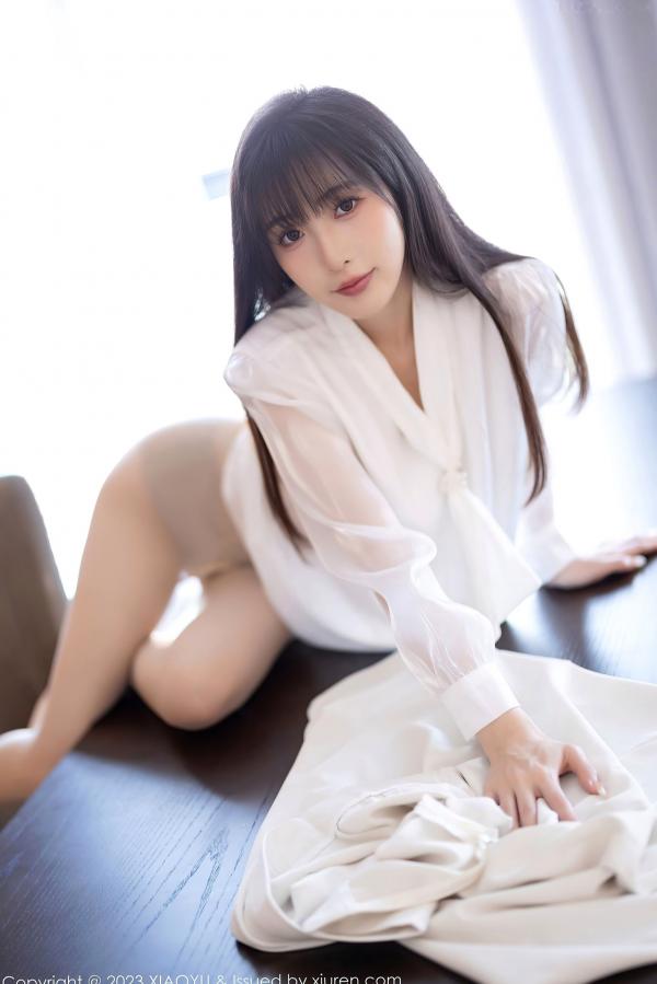 林星阑   XiaoYu语画界-1088-林星阑-室内私房诱惑-白色连衣长裙与性感内衣-气质御女郎写真-2023.08.09第43张图片