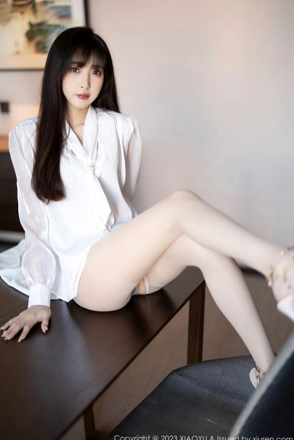 林星阑   XiaoYu语画界-1088-林星阑-室内私房诱惑-白色连衣长裙与性感内衣-气质御女郎写真-2023.08.09第45张图片