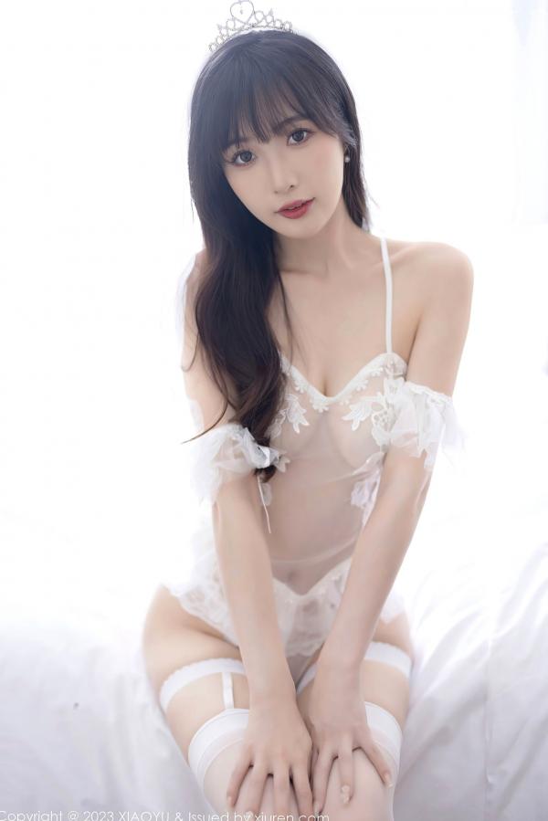 林星阑   XiaoYu语画界-1058-林星阑-贵州旅拍-清新碎花白裙与性感轻透白婚纱-极致纯欲写真第26张图片