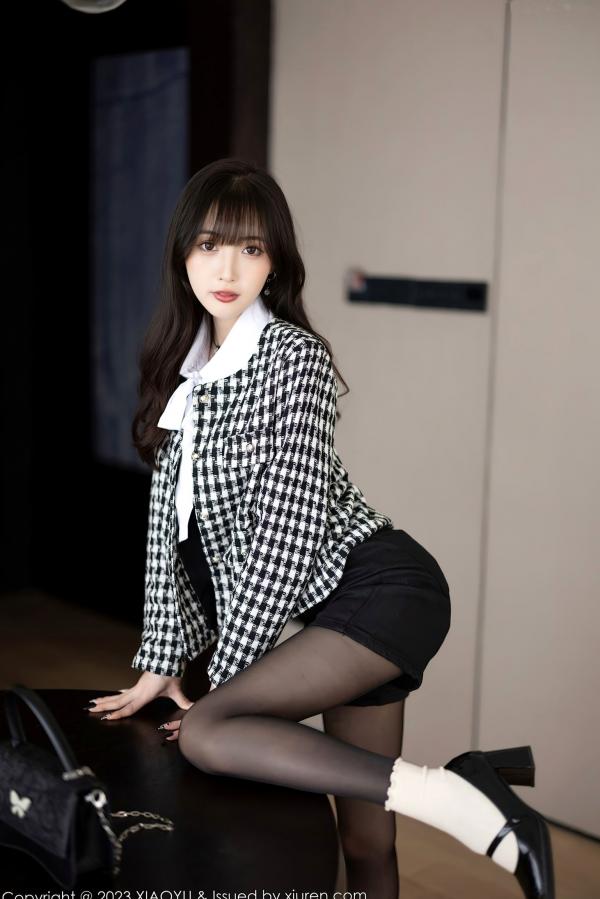 林星阑   XiaoYu语画界-1020-林星阑-迷人私房黑丝制服诱惑-性感白衬衫美腿-2023.05.05第20张图片