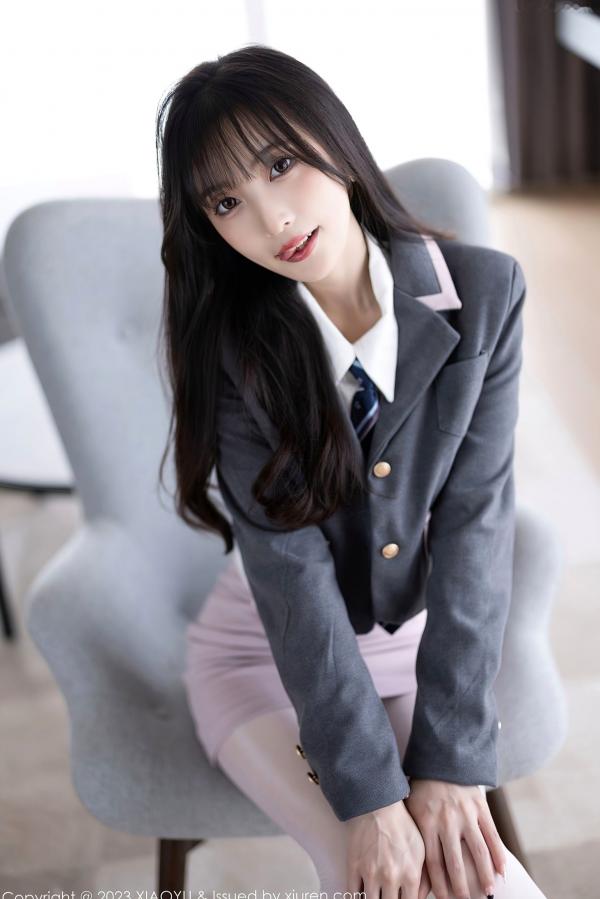林星阑   XiaoYu语画界-996-林星阑-粉色情趣护士服蕾丝吊带袜-制服诱惑白丝私房写真-极品身材曲线诱人第12张图片