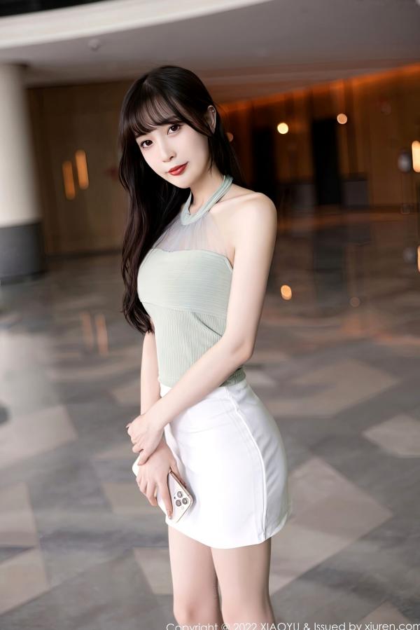 林星阑   XiaoYu语画界-906-林星阑私房写真-清新粉色内衣与千鸟格椅优雅撩人-唯美室内气质女神大片第7张图片