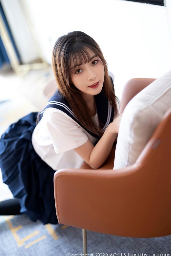 林星阑   XiaoYu语画界-726-林星阑-JK制服黑丝袜蕾丝内衣-2022.03.01第27张图片