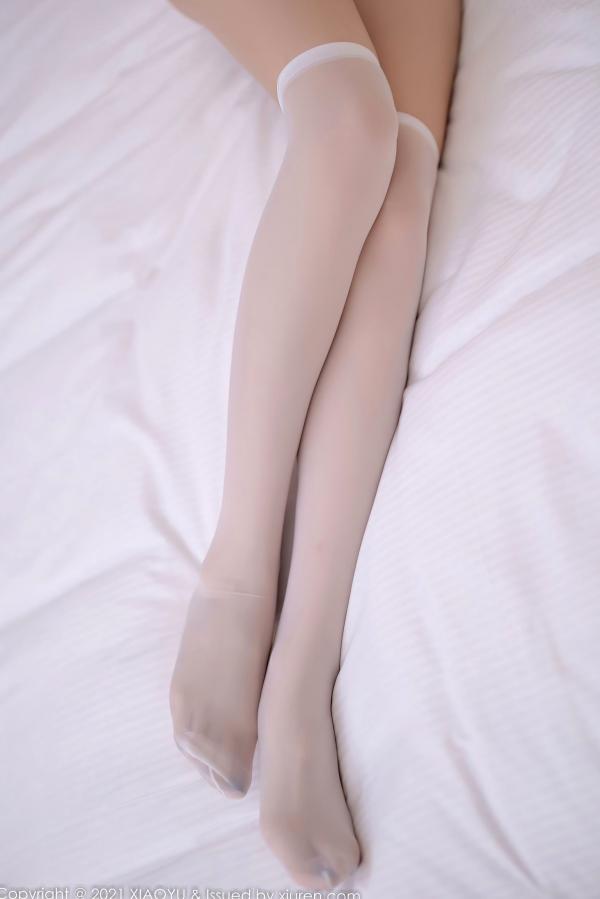 林星阑   XiaoYu语画界 671 林星阑 白色高叉连体衣白丝私房照，超美腿绝美诱惑，清纯御姐室内心动时刻第32张图片