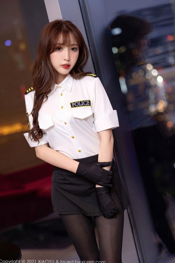 林星阑   XiaoYu语画界-631-林星阑-纯白魅惑制服黑丝-办公室私房写真-2021.10.13第2张图片