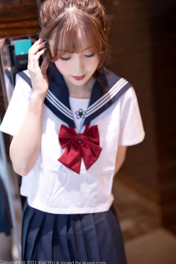 林星阑   林星阑JK制服黑丝诱惑视觉大片：清纯少女与性感的灵动碰撞，极致展现迷人身材与诱惑美腿，语画界精品呈现第2张图片