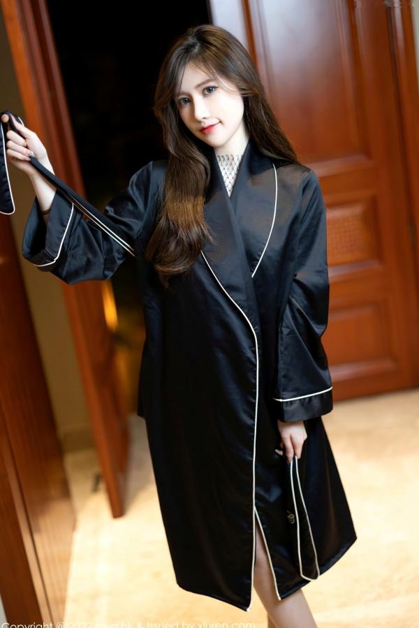 美桃酱   MyGirl美媛馆-628-美桃酱：极致诱惑，黑丝蕾丝透视渔网情趣内衣私房写真第9张图片