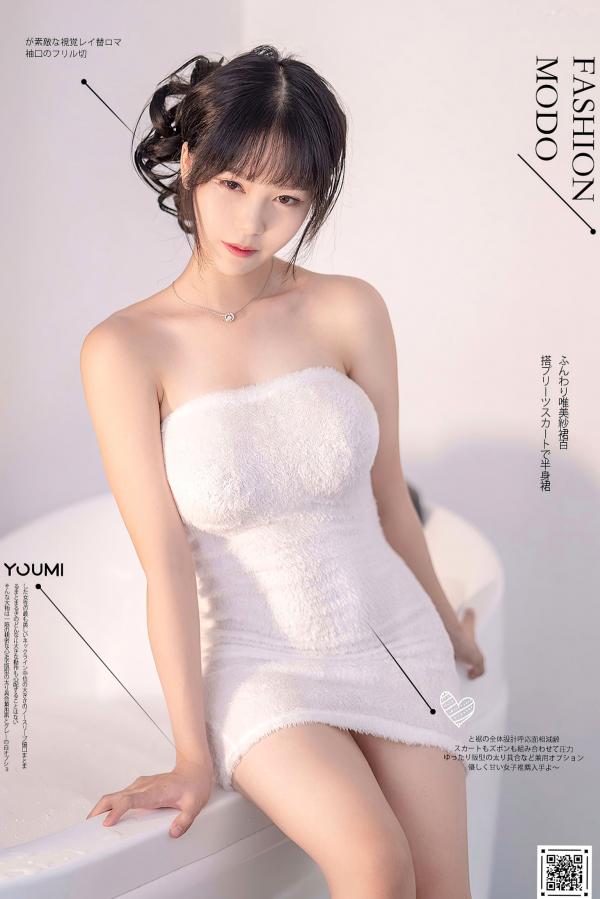 陈若依 抖娘利世  YouMi尤蜜-2021.01.16-抖娘利世-《冬日泡泡浴》高清私房写真，浴室湿身诱惑，冷艳性感气质女神第1张图片