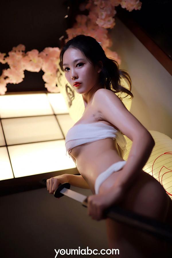 陈若依 抖娘利世  YouMi尤蜜-2020.12.05-抖娘利世-《木刀女武士》日式和风私房写真，性感刀剑女武士角色扮演，极致诱惑曲线第19张图片