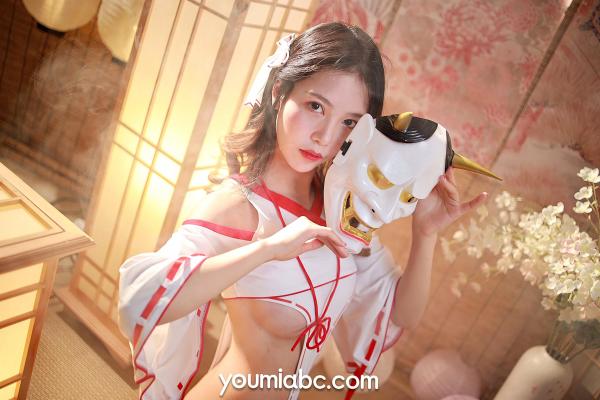 陈若依 抖娘利世  YouMi尤蜜-抖娘利世日系极致诱惑：《侍奉神明的少女》-唯美和风角色扮演私房摄影第26张图片