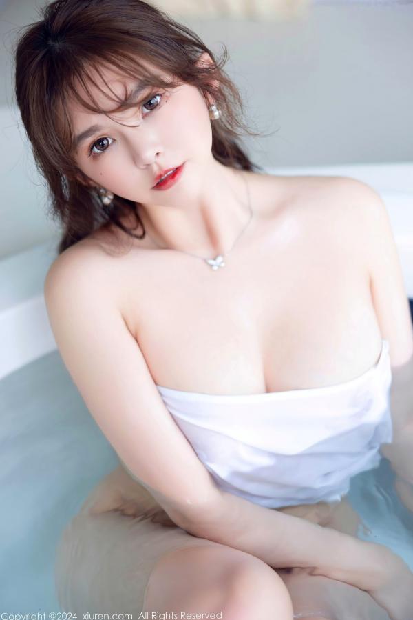 张思允   XiuRen秀人网8624：张思允Nice浴室私房大片，极致性感诱惑，白色轻透水手服与绝美曲线，人间胸器视觉盛宴第72张图片