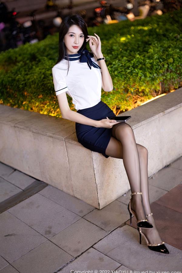 林乐一   XiaoYu语画界-934-林乐一-OL制服白衬衫蕾丝内衣黑丝诱惑私房大尺度摄影写真第6张图片