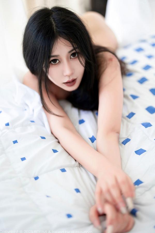 laura阿姣   YouMi尤蜜荟-Laura阿姣-极致诱惑薄纱绒毛内衣私房照-纯欲白嫩女神高清居家写真第58张图片