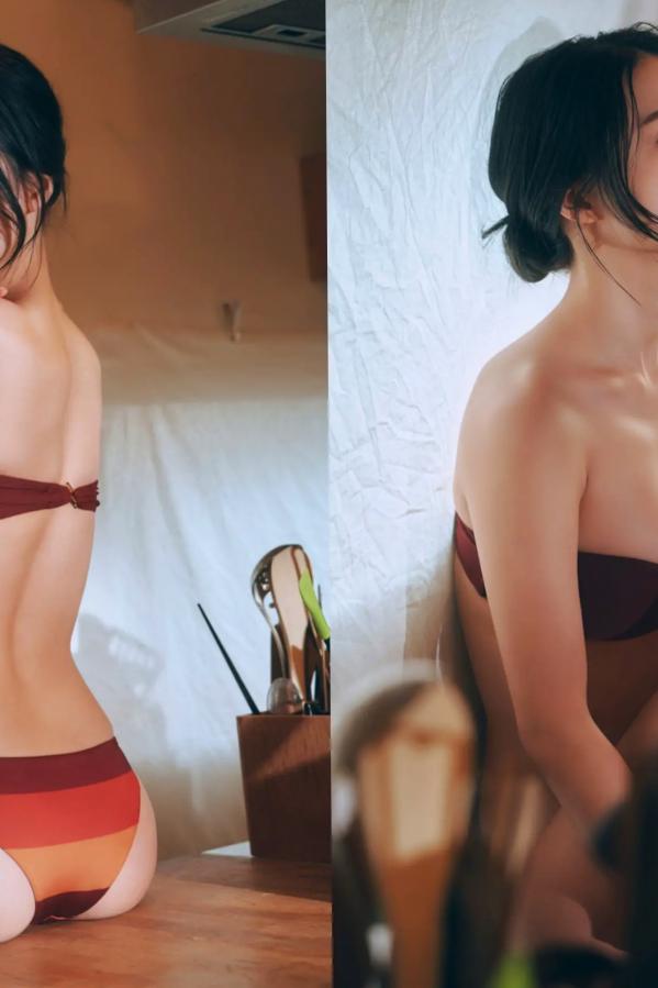 澄田綾乃  澄田綾乃《熱くさせて》性感比基尼家居私房写真第37张图片