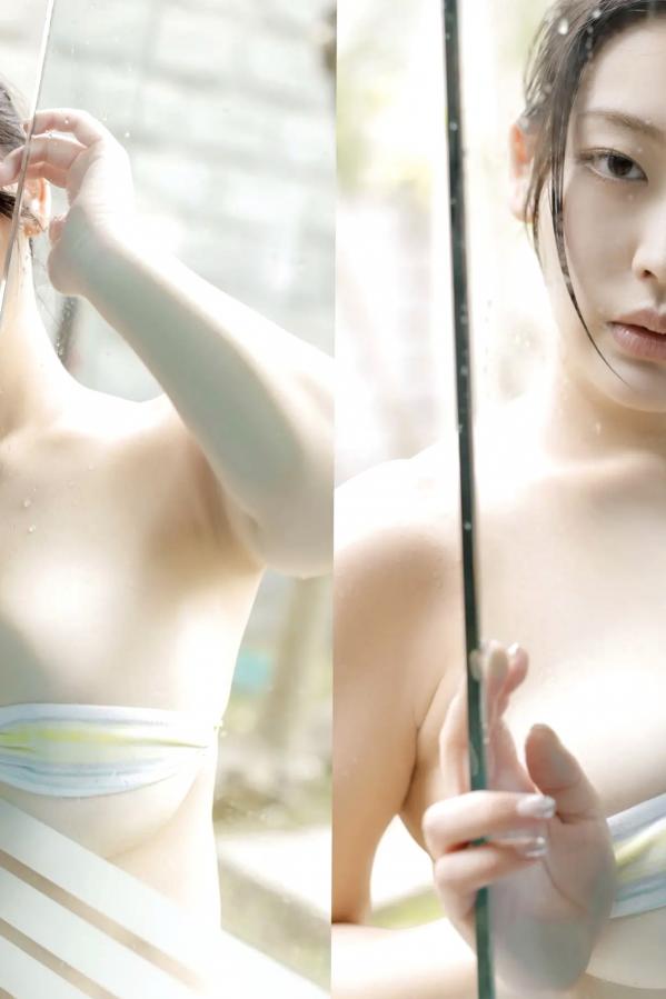 風吹ケイ 風吹惠 風吹ケイ - Kiss You 6 泳池红色比基尼与阳光街拍性感写真第60张图片