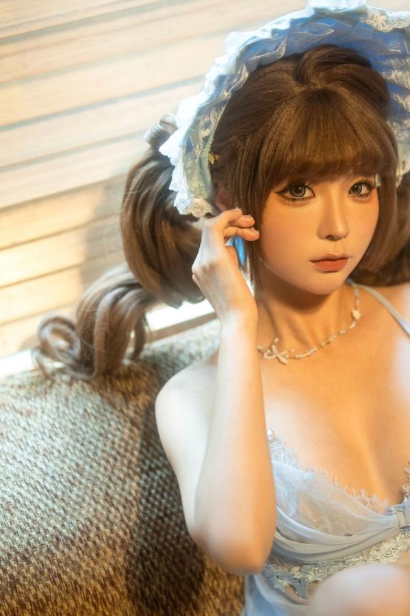 蠢沫沫  蠢沫沫 - 居家蕾丝内衣私房照 甜美治愈系写真第7张图片