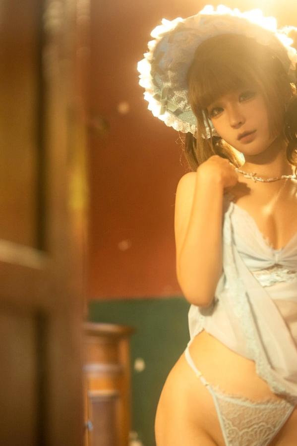 蠢沫沫  蠢沫沫 - 居家蕾丝内衣私房照 甜美治愈系写真第10张图片