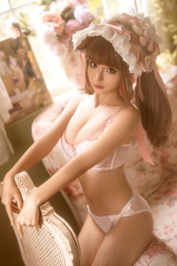 蠢沫沫  蠢沫沫 - 居家蕾丝内衣私房照 甜美治愈系写真第127张图片