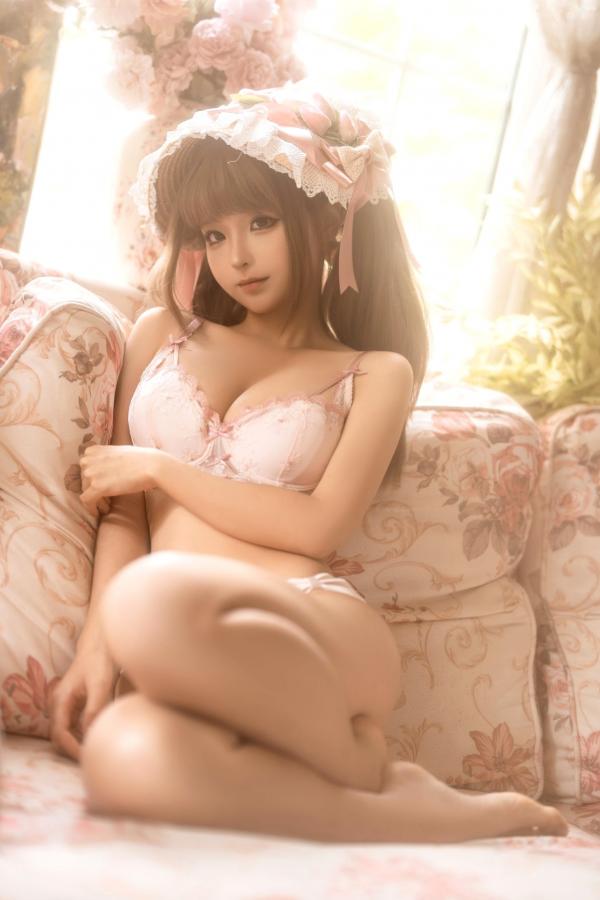 蠢沫沫  蠢沫沫 - 居家蕾丝内衣私房照 甜美治愈系写真第148张图片