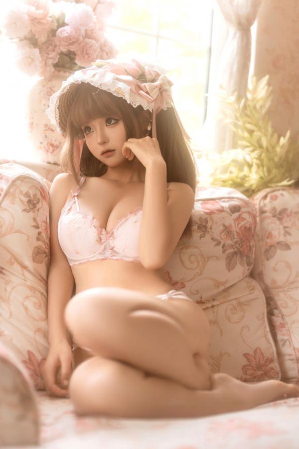 蠢沫沫  蠢沫沫 - 居家蕾丝内衣私房照 甜美治愈系写真第149张图片
