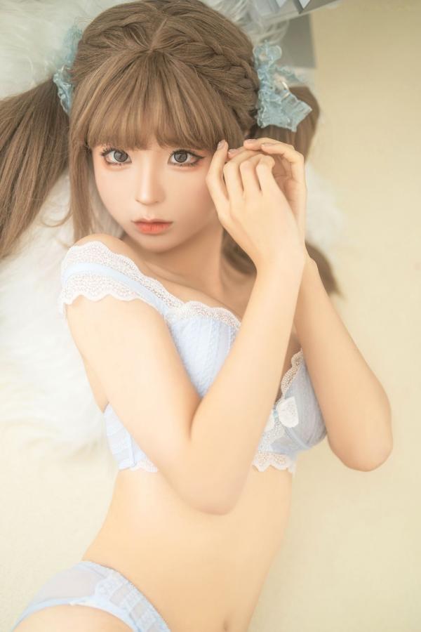 蠢沫沫  蠢沫沫 - 居家蕾丝内衣私房照 甜美治愈系写真第219张图片
