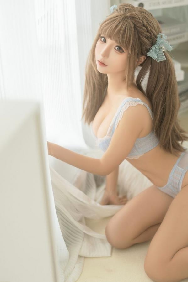 蠢沫沫  蠢沫沫 - 居家蕾丝内衣私房照 甜美治愈系写真第232张图片