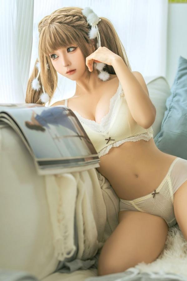 蠢沫沫  蠢沫沫 - 居家蕾丝内衣私房照 甜美治愈系写真第240张图片