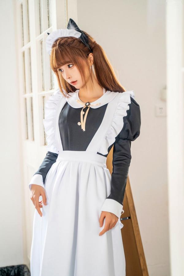 蠢沫沫  蠢沫沫-私人女仆猫耳双马尾女仆装性感比基尼私房写真第3张图片