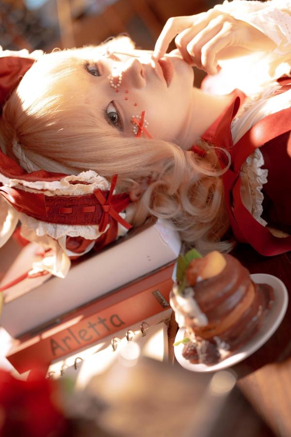 蠢沫沫   蠢沫沫-橱窗娃娃 cosplay艺术私房，精致洋娃娃造型，大胆红白束缚诱惑，演绎梦幻视觉盛宴第13张图片
