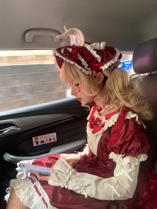 蠢沫沫   蠢沫沫-橱窗娃娃 cosplay艺术私房，精致洋娃娃造型，大胆红白束缚诱惑，演绎梦幻视觉盛宴第123张图片