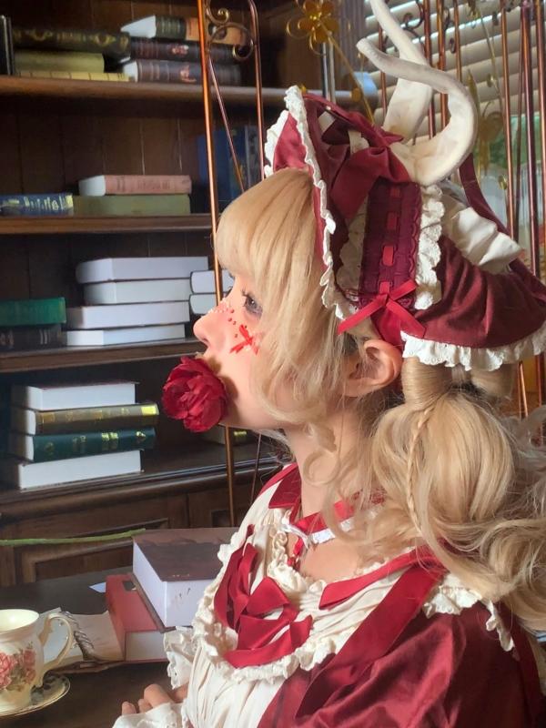 蠢沫沫   蠢沫沫-橱窗娃娃 cosplay艺术私房，精致洋娃娃造型，大胆红白束缚诱惑，演绎梦幻视觉盛宴第126张图片