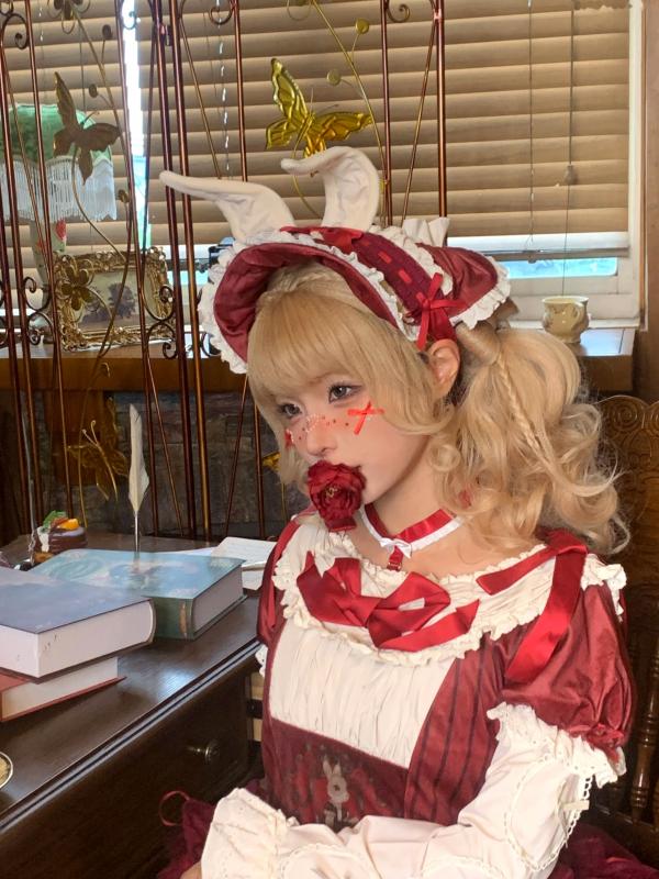 蠢沫沫   蠢沫沫-橱窗娃娃 cosplay艺术私房，精致洋娃娃造型，大胆红白束缚诱惑，演绎梦幻视觉盛宴第127张图片