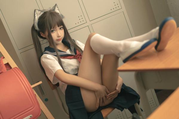 蠢沫沫   蠢沫沫-143-放学后-School-Kitty，精选校服制服角色扮演私房摄影作品，展现纯欲诱惑与极致魅力第3张图片