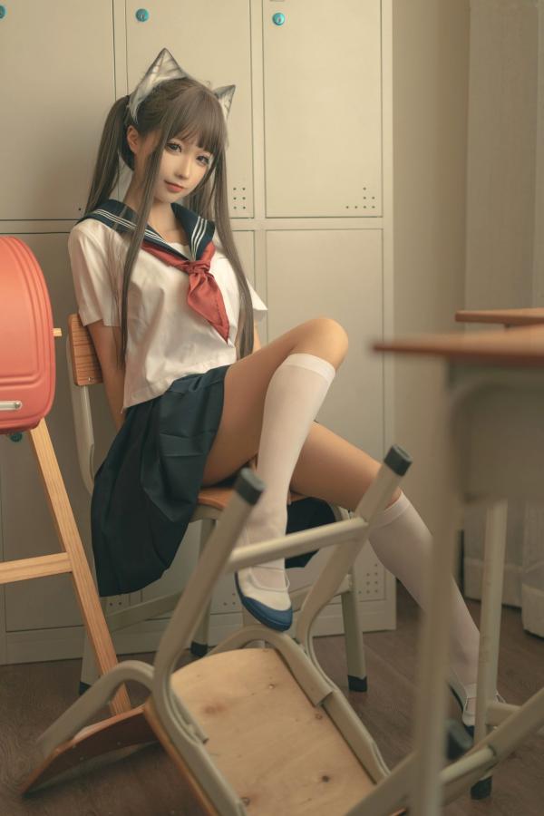 蠢沫沫   蠢沫沫-143-放学后-School-Kitty，精选校服制服角色扮演私房摄影作品，展现纯欲诱惑与极致魅力第5张图片
